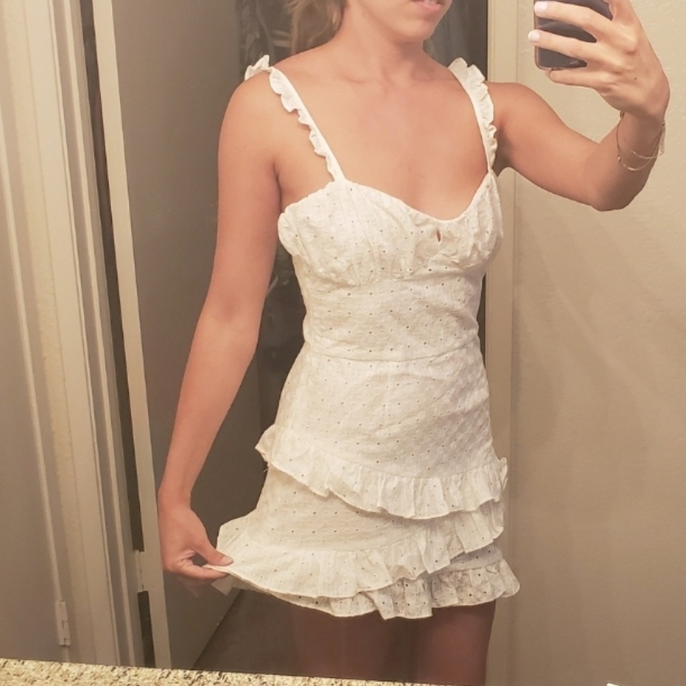 Indah cotton eyelet mini dress